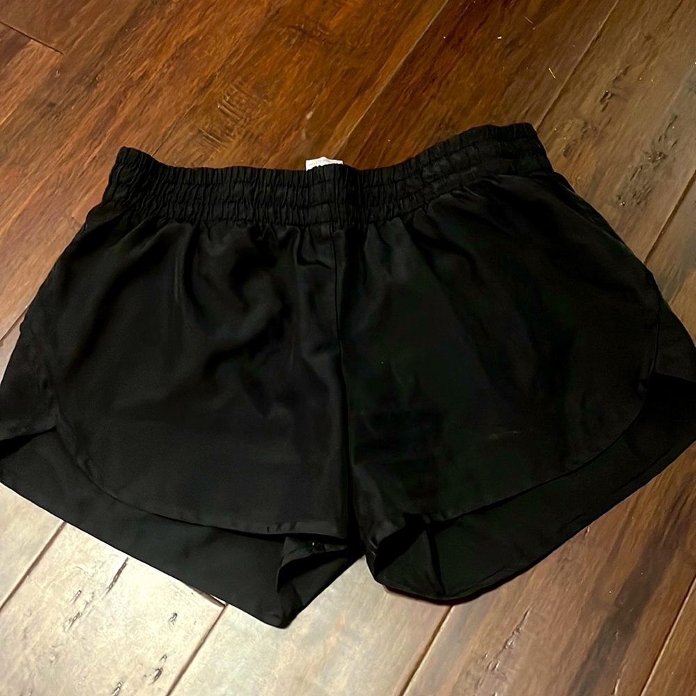 Black athletic shorts